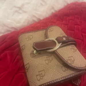 SOLD - Dooney & Bourke Tan and Brown Wallet